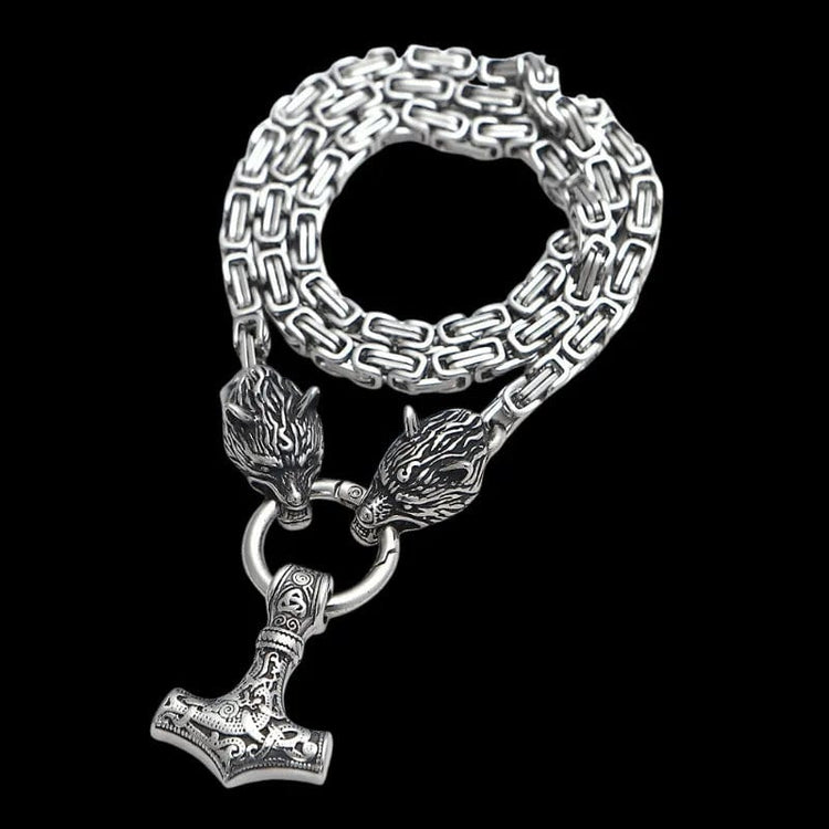 Collana vichinga nordica/Martello di Thor intagliato a doppia faccia con Valknut e Tiwaz/Amuleto Mjolnir da uomo e da donna/Protezione/Spirito del drago/Confezione regalo - Italia Collana vichinga nordica/Martello di Thor intagliato a doppia faccia con Valknut e Tiwaz/Amuleto Mjolnir da uomo e da donna/Protezione/Spirito del drago/Confezione regalo - Italia