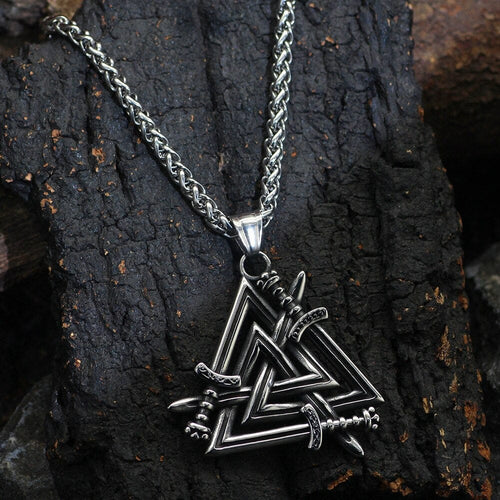 Collier Collier Epées des Héros tombés - Valknut - Odins Hall