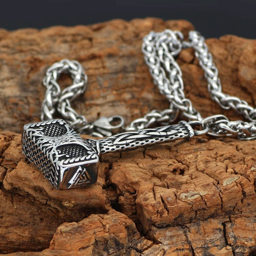 Collier Collier Mjolnir orné de l'arbre de vie Yggdrasil - Odins Hall