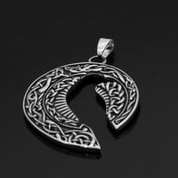 Collana silhouette del corvo di Odino