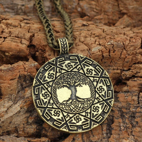 Collier Collier talisman sacré Yggdrasil Doré - Odins Hall