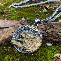 Collana vichinga del lupo Fenrir