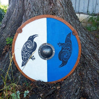 Scudo vichingo Hugin e Munin