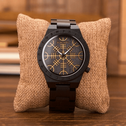 Accessoire Montre en bois foncé Aegishjalmur - Odin's Hall - Odins Hall