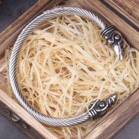 Bracciale della fedeltà vichinga - Odin's Crows Argento liscio
