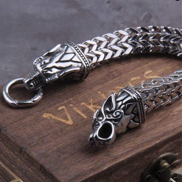 COOLSTEELANDBEYOND Uomo Elastico Regolabile Nero Bracciale con Annata Testa di Leone, Braccialetto Polsino, Acciaio Cavo Intrecciato COOLSTEELANDBEYOND Uomo Elastico Regolabile Nero Bracciale con Annata Testa di Leone, Braccialetto Polsino, Acciaio Cavo Intrecciato