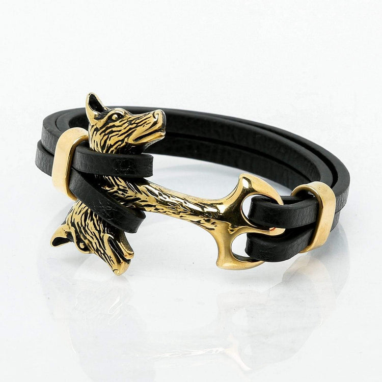 Bracciale Da Uomo In Pelle Tripla Intrecciata Con Chiusura In Acciaio Nero E Blu - Foto 11