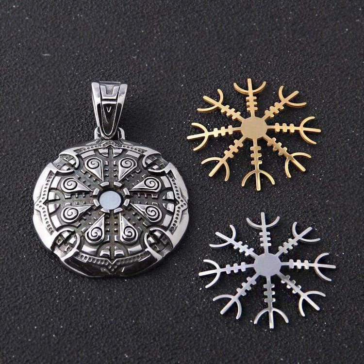 Collana con ciondolo in acciaio inossidabile Viking Odin da uomo Collana con ciondolo in acciaio inossidabile Viking Odin da uomo