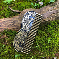 Pettine da barba vichinga - Corvi di Odino