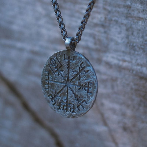 Collier Talisman runique viking en acier inoxydable - Odins Hall